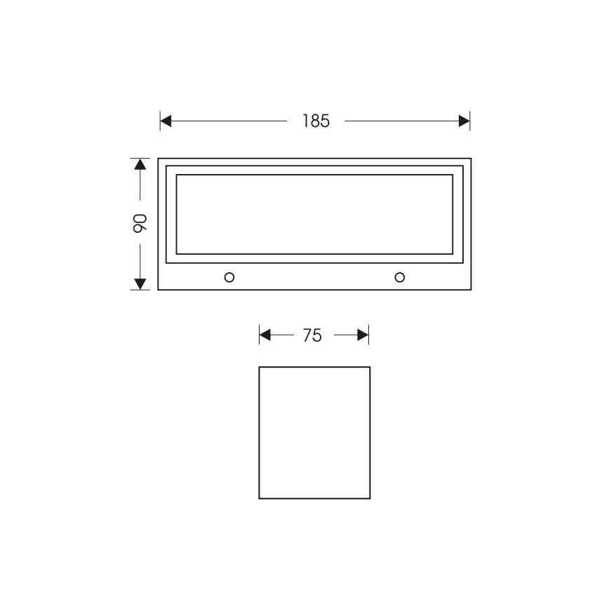 LED Wandlamp voor buiten OSKAR LED/12W/230V 4000K IP54