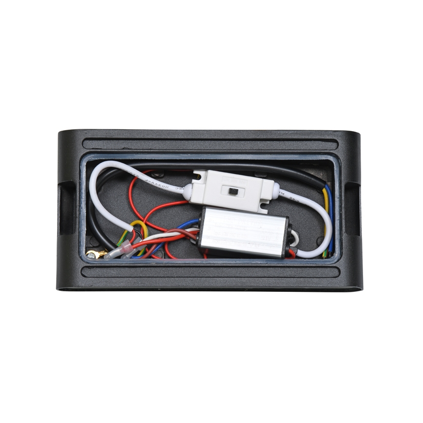 Applique murale extérieure BRICK 2xLED/6W/230V 3000/4000/6500K IP65 noir