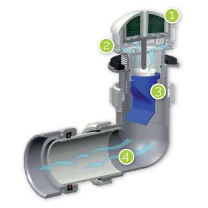 EcoStep 30011 - Waterloos urinoir P1.1 keramiek/wit