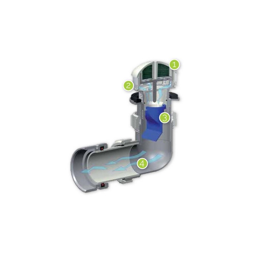 EcoStep 30011 - Waterloos urinoir P1.1 keramiek/wit