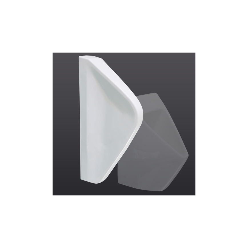 EcoStep 33001 - Urinoir-scheidingswand 57,5x36 cm keramiek/wit