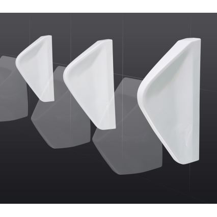 EcoStep 33001 - Urinoir-scheidingswand 57,5x36 cm keramiek/wit