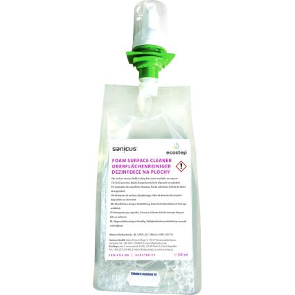 EcoStep 50061 - Distributeur de désinfectant D4 500 ml, blanc