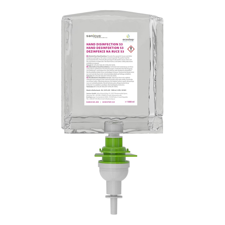EcoStep 50170 - Alcoholvrije schuimdesinfectie S3/S2 1000 ml