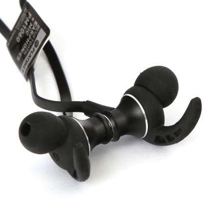 Écouteurs Bluetooth avec microphone et lecteur MicroSD 80 mAh noir