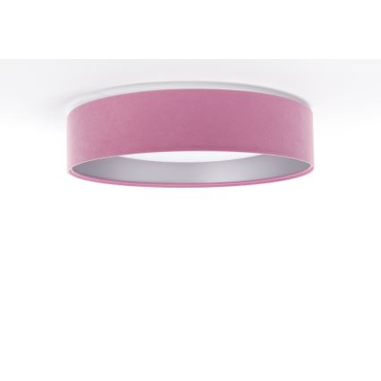 LED dimbare plafondlamp SMART GALAXY LED/24W/230V roze/zilver 3000-6500K + afstandsbediening