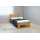 Eenpersoonsbed AMBER 90x200 cm, lichte walnoot