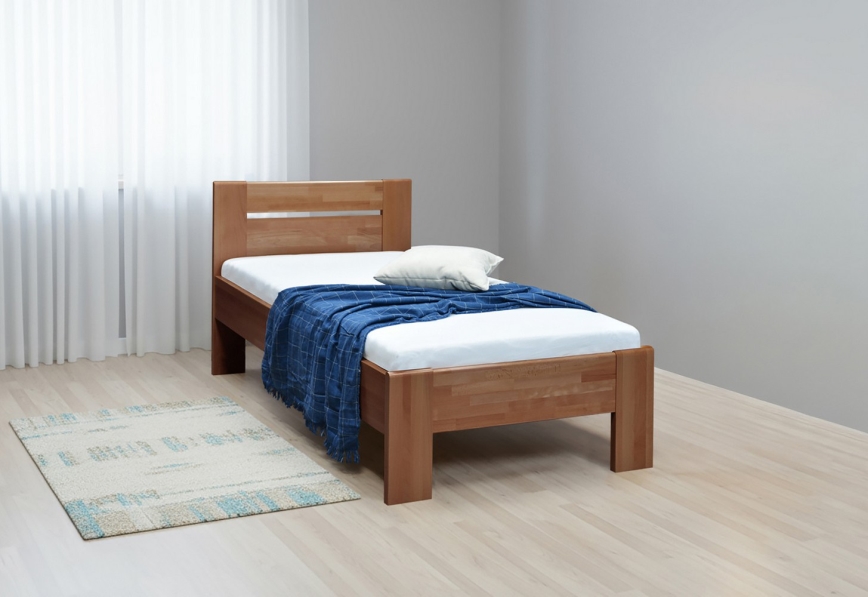 Eenpersoonsbed AMBER 90x200 cm pruim