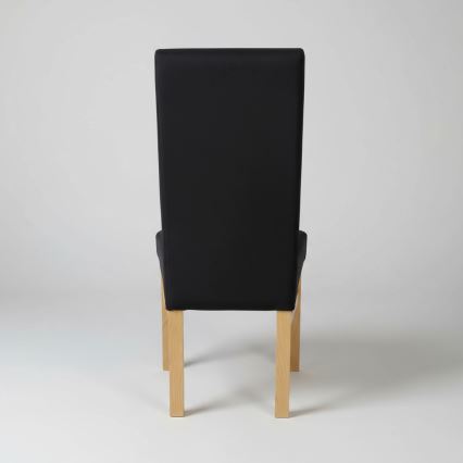 Eetkamerstoel ALISON zwart/eiken