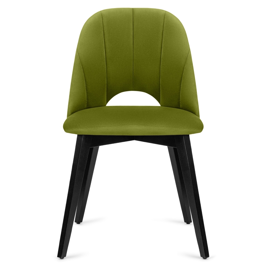 Eetkamerstoel BOVIO 86x48 cm licht groen/beuken