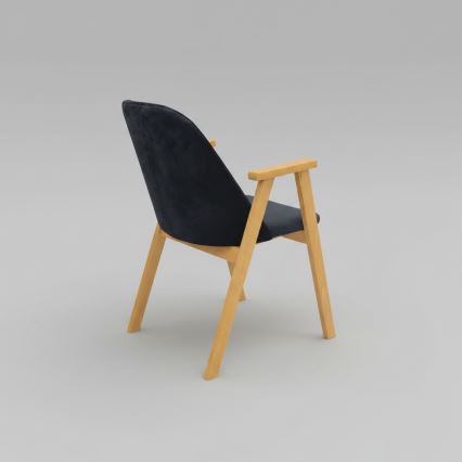 Eetkamerstoel GARDA eiken/antraciet