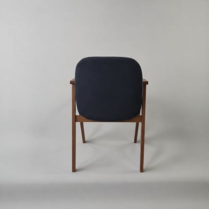 Eetkamerstoel GARDA walnoot/antraciet