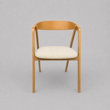 Eetkamerstoel LUSO eiken/beige