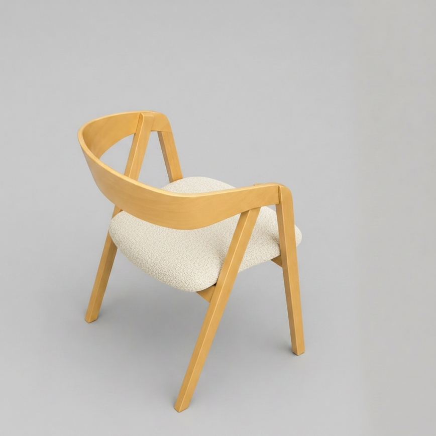 Eetkamerstoel LUSO eiken/beige