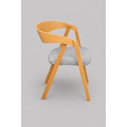 Eetkamerstoel LUSO eiken/grijs
