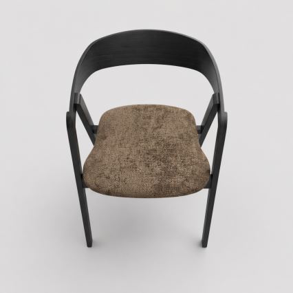 Eetkamerstoel LUSO zwart/bruin