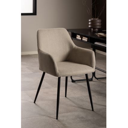 Eetkamerstoel met armleuningen TANYA 1 st. beige