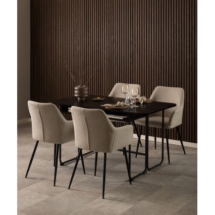 Eetkamerstoel met armleuningen TANYA 1 st. beige