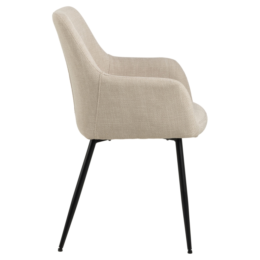 Eetkamerstoel met armleuningen TANYA 1 st. beige
