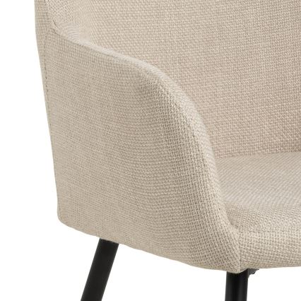 Eetkamerstoel met armleuningen TANYA 1 st. beige