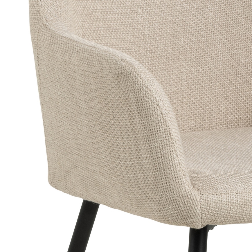 Eetkamerstoel met armleuningen TANYA 1 st. beige
