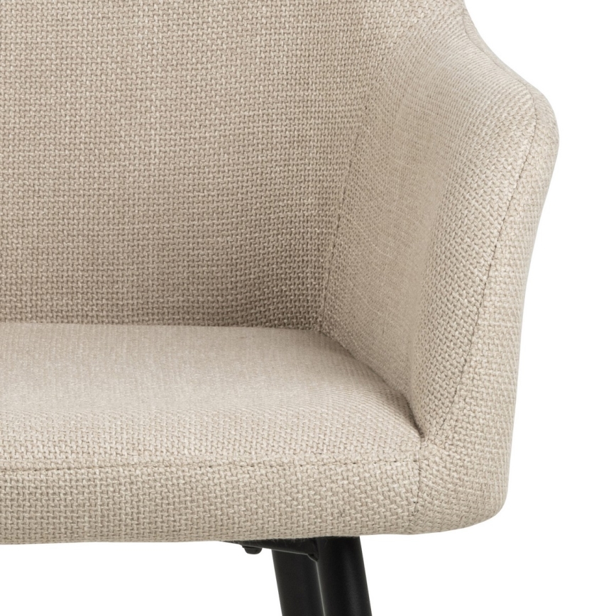 Eetkamerstoel met armleuningen TANYA 1 st. beige