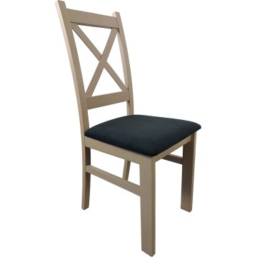 Eetkamerstoel NATE eiken sonoma/zwart