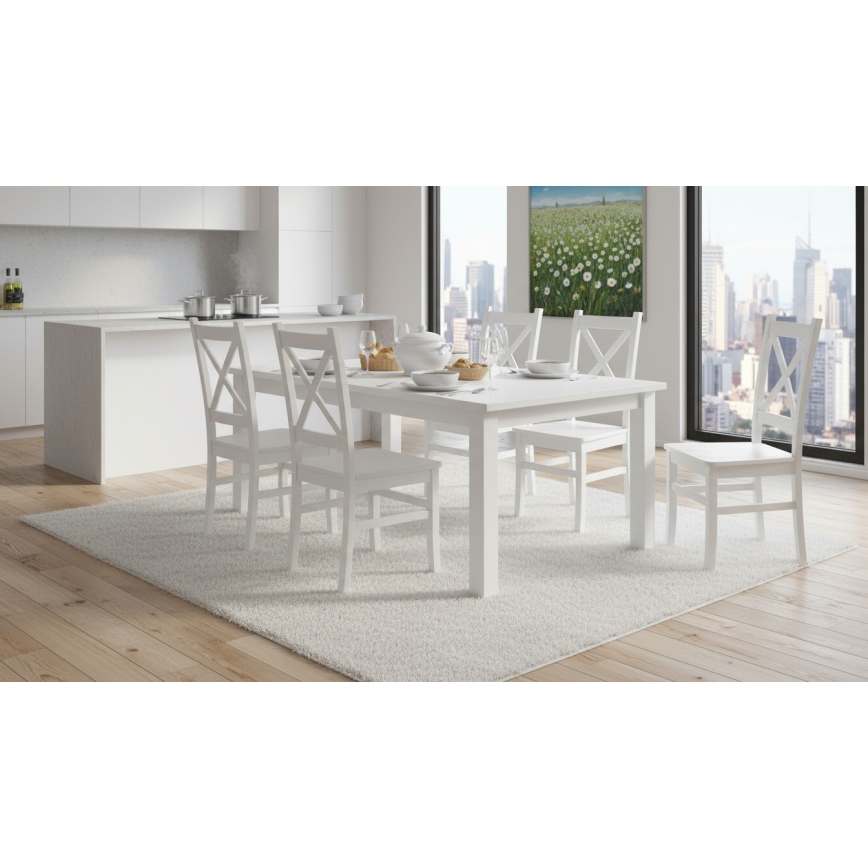 Eetkamerstoel NATE wit