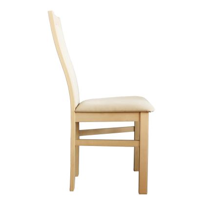 Eetkamerstoel ZOE beuken/crème
