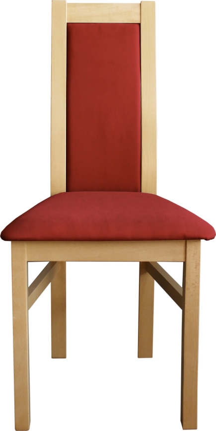 Eetkamerstoel ZOE beuken/rood