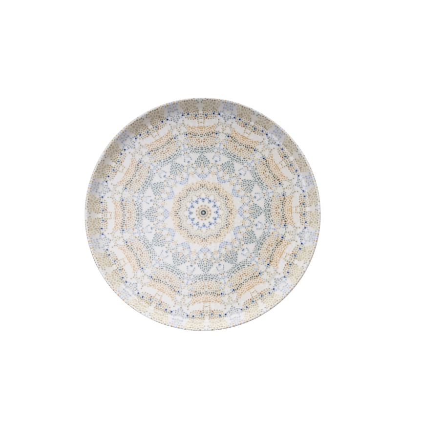 Eetservies 12-delig kleurrijk/porselein