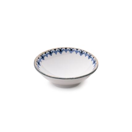 Eetservies 18 st wit/blauw/porselein