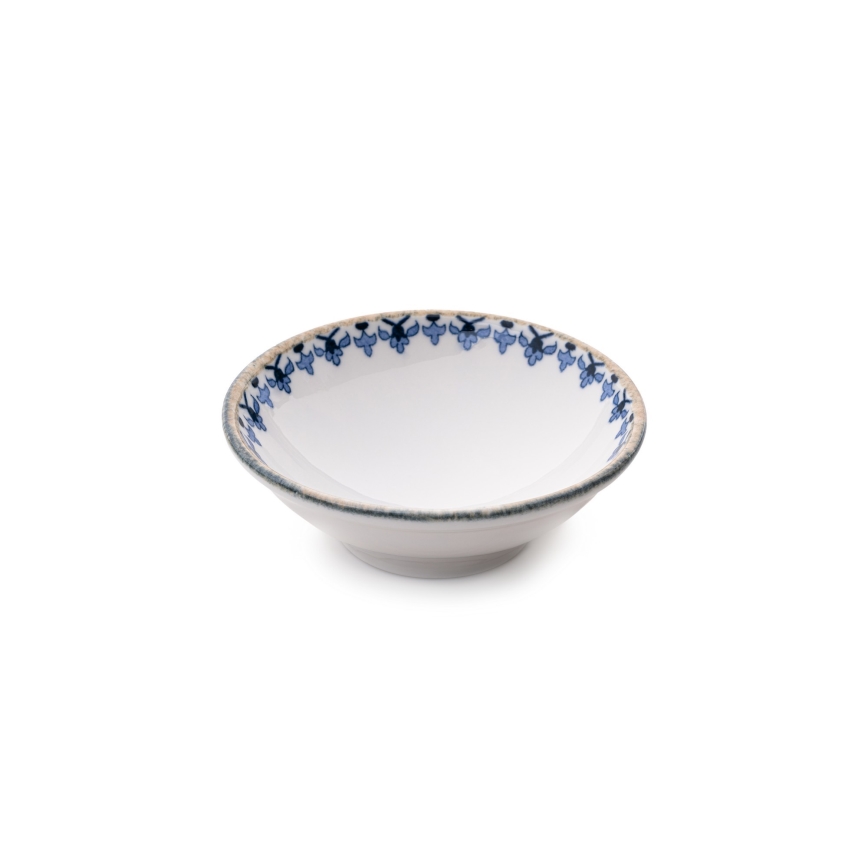 Eetservies 18 st wit/blauw/porselein