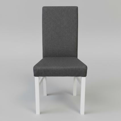 Eetkamerstoel ALISON grijs/wit