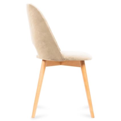 Eetkamerstoel TINO 86x48 cm beige/licht eiken
