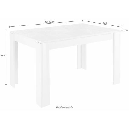 Eettafel ARIA wit
