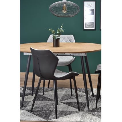 Eettafel BALNOR eiken/zwart
