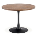 Eettafel CARMELO 75x100 cm zwart/bruin