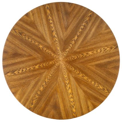 Eettafel CARMELO 75x100 cm zwart/bruin