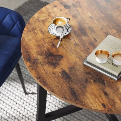 Eettafel ELDUR bruin/zwart