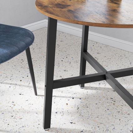 Eettafel ELDUR bruin/zwart