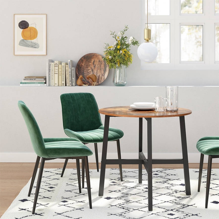 Eettafel ELDUR bruin/zwart
