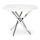 Eettafel ESTEN 100 cm wit/zilver