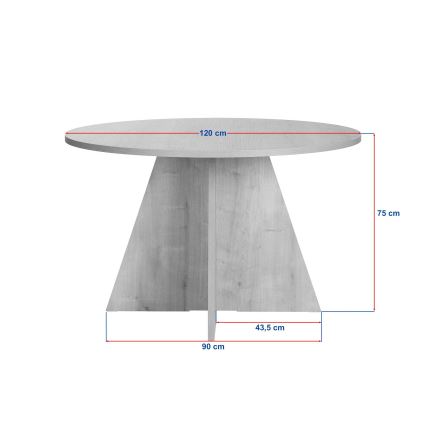Eettafel MATIN Ø 120 cm beige