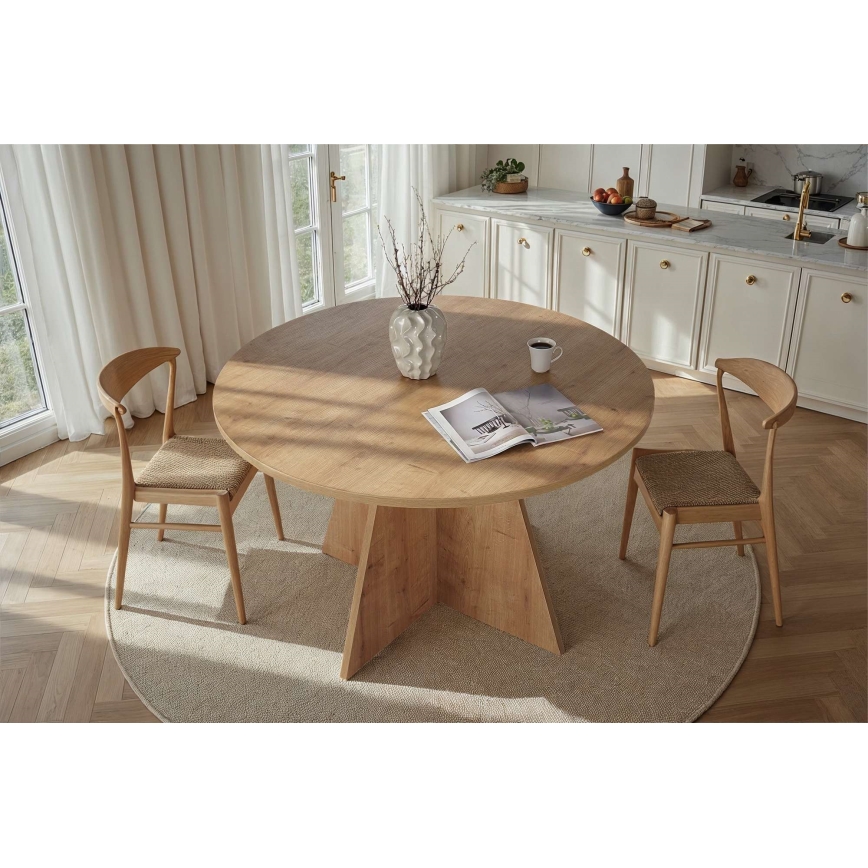 Eettafel MATIN Ø 120 cm eiken