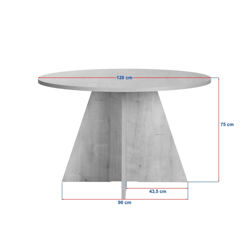 Eettafel MATIN Ø 120 cm eiken