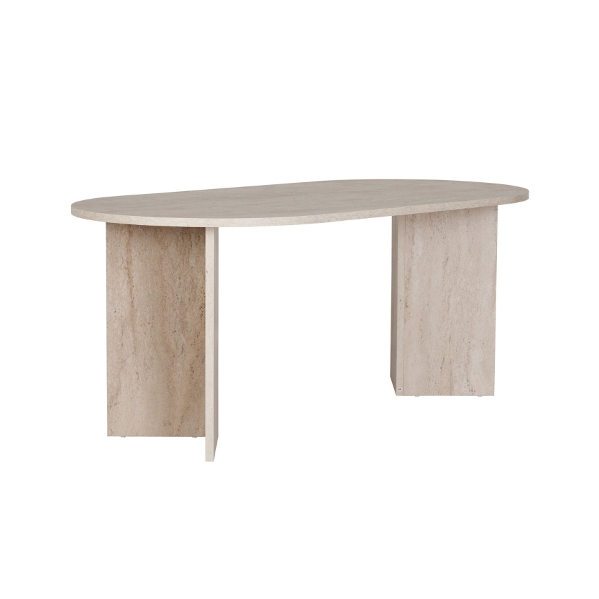 Eettafel NEL 180 x 90 cm beige