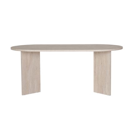 Eettafel NEL 180 x 90 cm beige