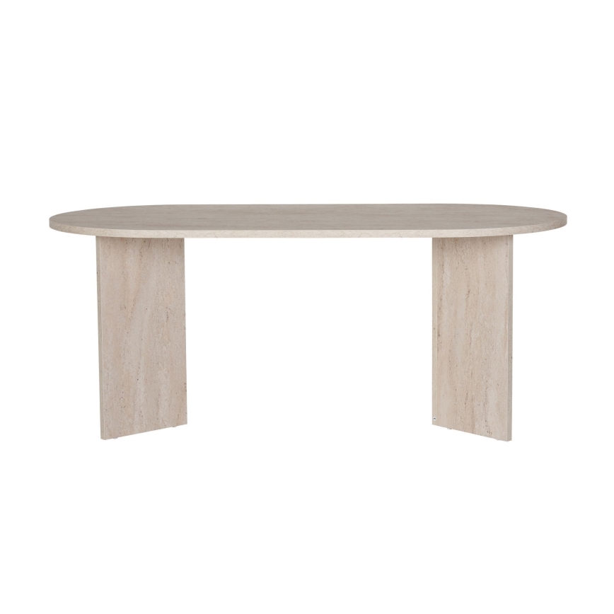 Eettafel NEL 180 x 90 cm beige