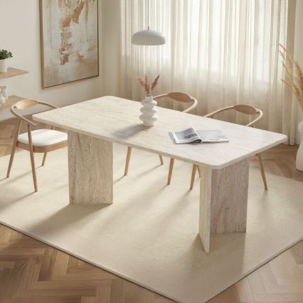 Eettafel NEL 180x90 cm beige